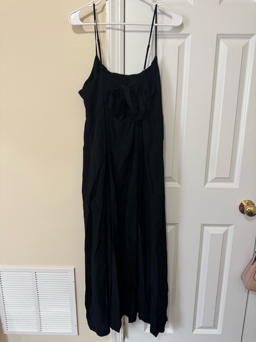 Classic Black Dress - Elegant Women's Spaghetti Strap Dress - Picture 2 of 4